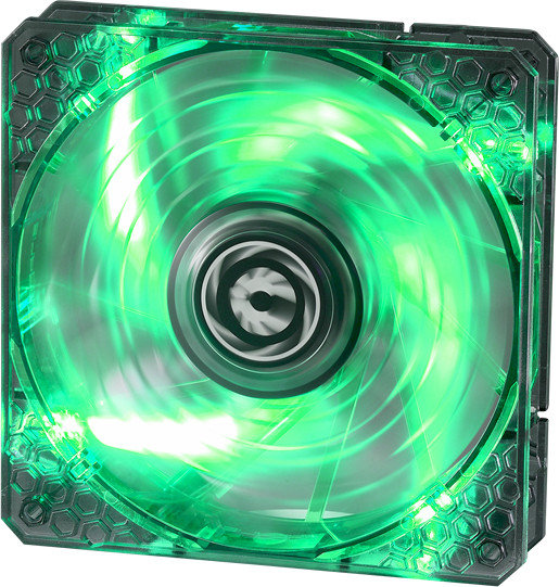 BITFENIX Spectre PRO Green LED, 120mm, černá_708797043