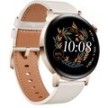 Huawei Watch GT 3 42 mm Elegant, Light Gold, White Leather Strap_300152888