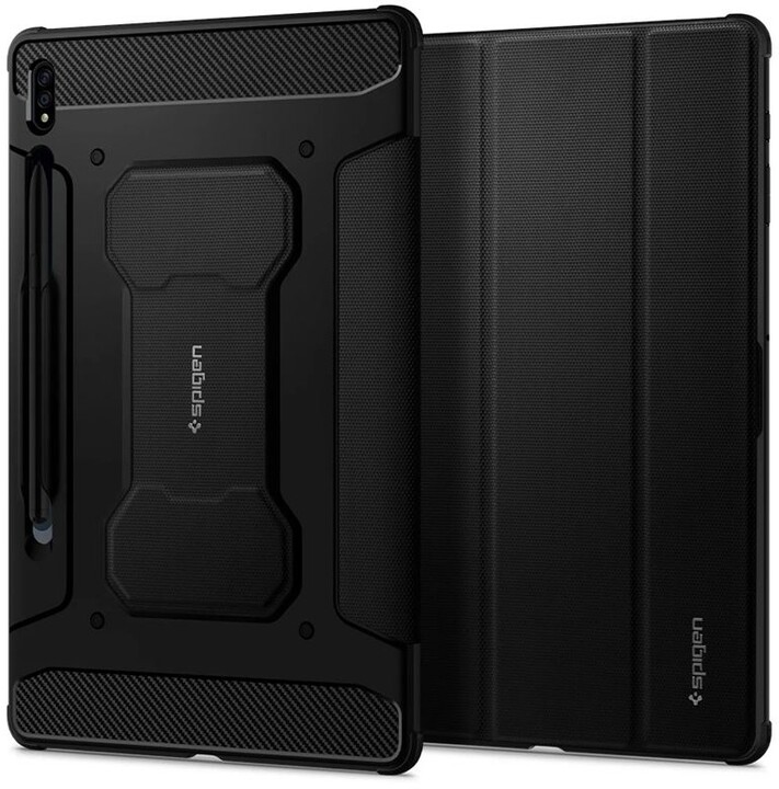 Spigen ochranný kryt Rugged Armor pro Samsung Galaxy Tab S7+, černá_1409998124
