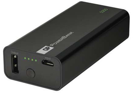 GP Powerbank 1C05B, záložní zdroj 5200 mAh, 1x USB, 1.6A, černá_1467829063