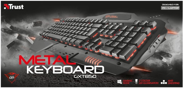 Trust GXT 850 Metal Gaming Keyboard, UK_1707875031