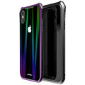 Luphie Aurora Magnet Hard Case Glass pro iPhone X, černo/fialová