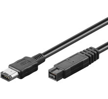 PremiumCord FireWire 800 kabel, 1394B 9pin-6pin, 1.8m kfib96-2