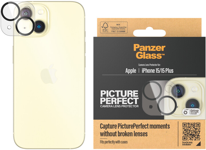 PanzerGlass ochranné sklo fotoaparátu pro Apple iPhone 15/15 Plus_1409348581