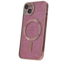 C.P.A. silikonové TPU pouzdro Mag Glitter Chrome pro iPhone 14 Plus, růžová_1929658738