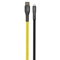 Forever CORE datový kabel Lightning, 3A, 1m, plochý textilní, žlutá/černá_1185729908
