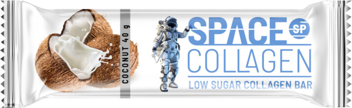 Space Collagen Coconut, tyčinka, kolagenová, kokos, 40g