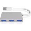 ICY BOX IB-Hub1401, 4x USB 3.0, stříbrný_284215758