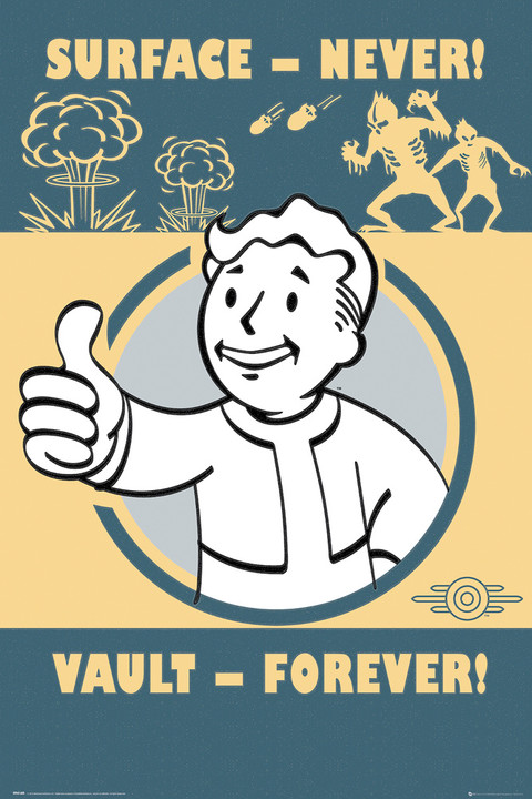 Plakát Fallout - Vault Forever_154057885