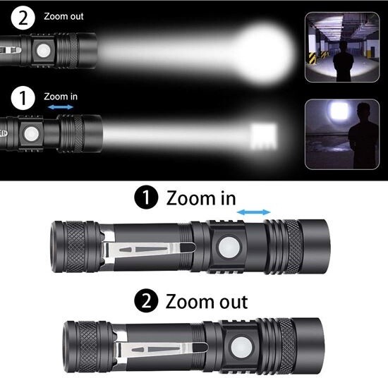 Solight LED svítilna s cyklo držákem, 400lm, zoom, nabíjecí Li-Ion_1115564200