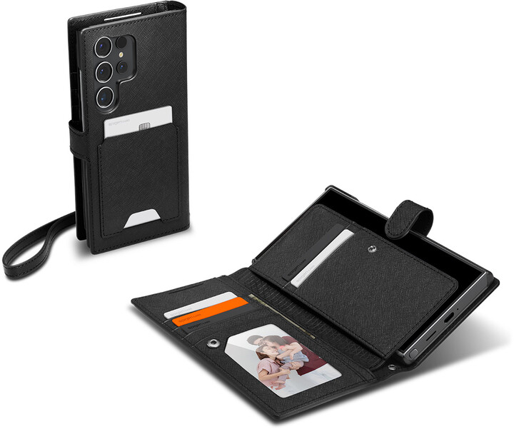 Spigen pouzdro Wallet S Plus pro Samsung Galaxy S24 Ultra, černá_1660950114