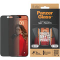 PanzerGlass ochranné sklo Privacy pro Apple iPhone 15 Pro s instalačním rámečkem_408874845