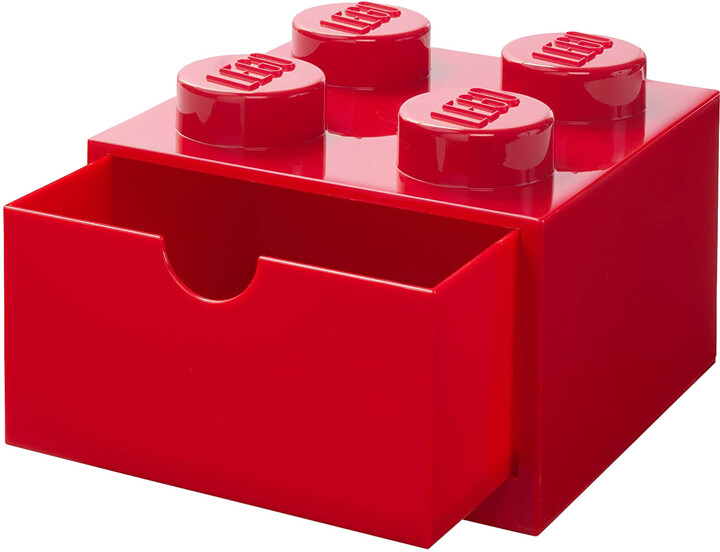 Stolní box LEGO, se zásuvkou, malý (4), červená_1982783198