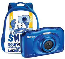 Nikon Coolpix S33, modrá + Backpack kit_1780823596