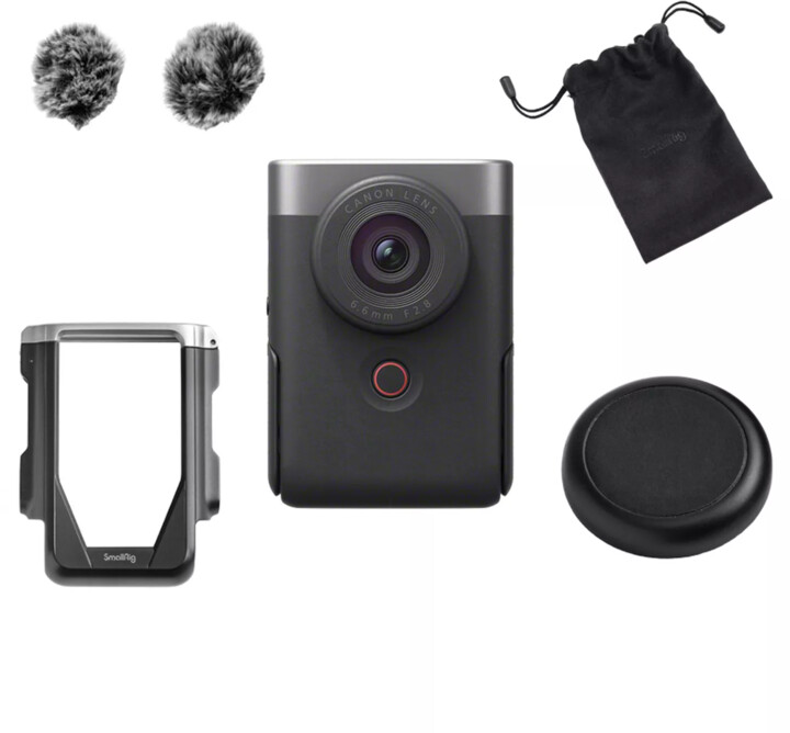 Canon PowerShot V10 Advanced Vlogging Kit, stříbrná_219454017