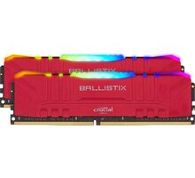 Crucial Ballistix RGB Red 16GB (2x8GB) DDR4 3600 CL16 Poukaz 200 Kč na nákup na Mall.cz + O2 TV HBO a Sport Pack na dva měsíce