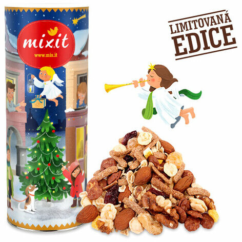 Mixit müsli Vánoční Mix - ovoce/čokoláda/ořechy/skořice, 650g_1155121323