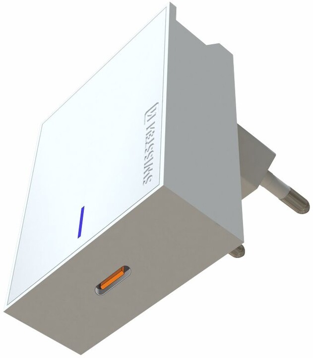 SWISSTEN síťový adaptér, USB-C, PD 3.0, 45W, bílá_765029326