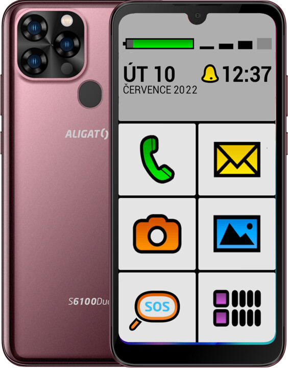 Aligator S6100 Senior, 2GB/32GB, Bordeaux_59864720
