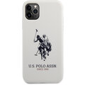 U.S. Polo silikonový kryt Big Horse pro iPhone 11 Pro, bílá_1011936007