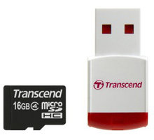Transcend Micro SDHC 16GB Class 4 + USB čtečka_686751760