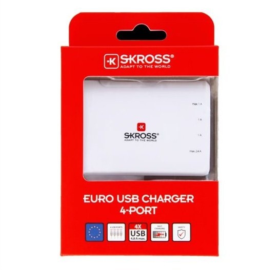 SKROSS Euro USB nabíjecí adaptér, 4800mA, 4x USB výstup_256975756