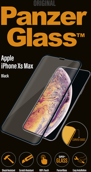 PanzerGlass Premium pro Apple iPhone Xs Max, černé_42600490
