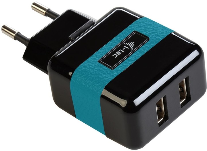 i-tec USB Power Charger 2 Port 2.1 A, síťová nabíječka pro USB zařízení, 2x USB 2.1 A_787536317