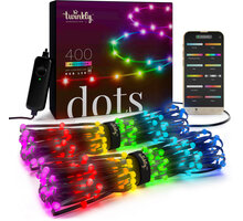 Twinkly DOTS, LED bodový pásek, 200LED, RGB, délka 10m, černý, BT+WiFi, Gen II, IP44 venkovní_404629107