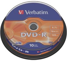 Verbatim DVD-R General 16x 4,7GB spindl 10ks