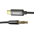 BASEUS kabel audio Yiven Series, USB-C - Jack 3.5mm, M/M, 1.2m, černá_2034729295