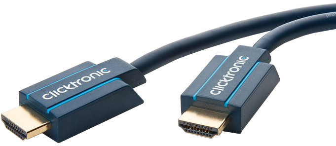 ClickTronic HQ OFC kabel HDMI High Speed s Ethernetem, zlacené, 4K@60Hz, 1m_366188424