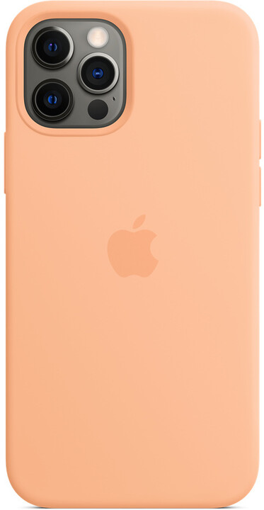 Apple silikonový kryt s MagSafe pro iPhone 12/12 Pro, světle oranžová_1321888654