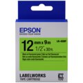 Epson LabelWorks LK-4GBF, páska pro tiskárny etiket, 12mm, 9m, černo-zelená_1565931797