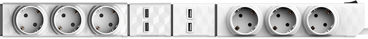 PowerCube modulární zásuvkový systém PowerStrip Modular Switch, 3 zásuvky, 1.5m, bílá_1544344134