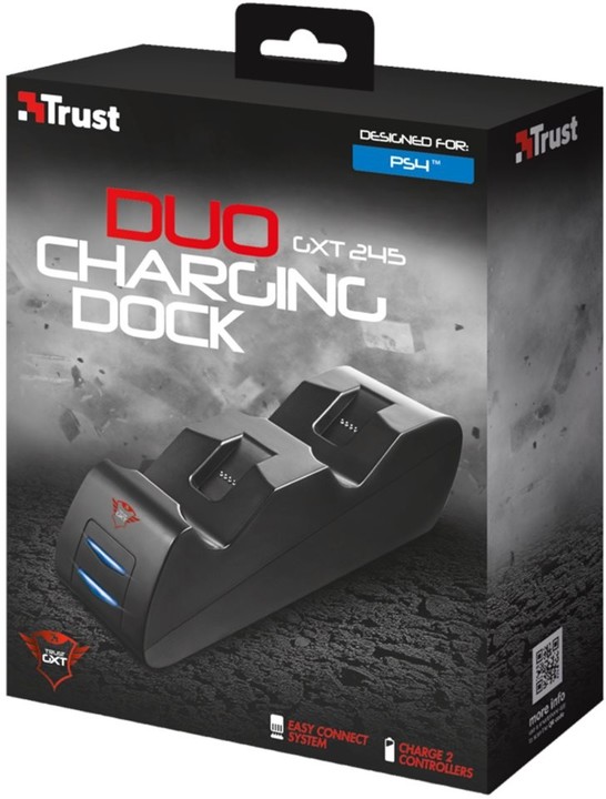 Trust nabíjecí sada GXT 245 Duo Charging Dock (PS4)_1017514007