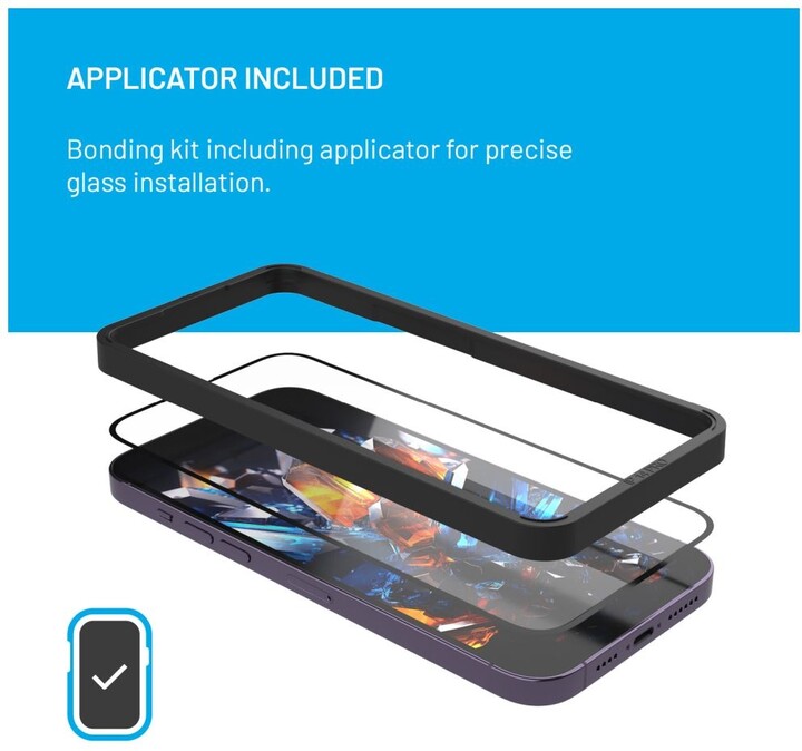 FIXED prémiové ochranné sklo Armor pro Samsung Galaxy S24, s aplikátorem, černá_260107274