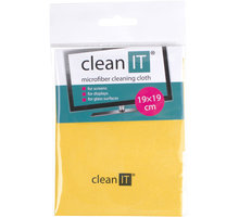 Clean IT čisticí utěrka z mikrovlákna, malá žlutá_1395421199