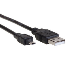 AQ KCE018, mini USB/USB 2.0 A, 1,8m