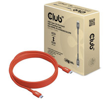 Club3D kabel USB-C, USB-IF Certifikovaný 480Mb, PD 240W(48V/5A) EPR, obousměrný, 3m_1276983836