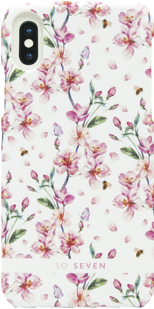 SoSeven pouzdro Fashion Tokyo Cherry Blossom Flowers pro iPhone X/XS, bílá_1794873729