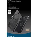 Cellularline prémiové kožené pouzdro typu kniha Supreme pro Apple iPhone 11 Pro Max, černá_287865558