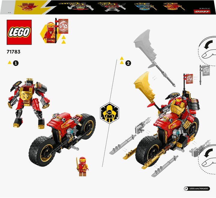 LEGO® NINJAGO® 71783 Kaiova robomotorka EVO_1303001677
