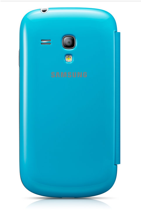 Samsung kryt s flipem EFC-1M7FLE pro Galaxy S III mini (i8190) světle modrá_1506363284