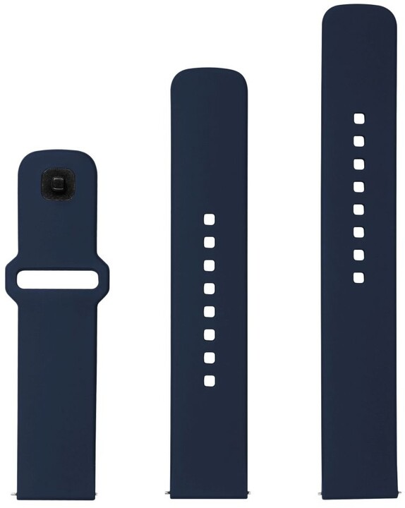 FIXED set silikonových řemínků Silicone Sporty s Quick Release 20mm pro smartwatch, modrá_985122395
