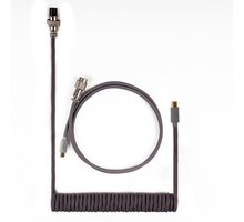 Keychron Coiled Aviator Cable, USB-C/USB-A, 1,36m, šedý_1212974445