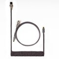 Keychron Coiled Aviator Cable, USB-C/USB-A, 1,36m, šedý_1212974445