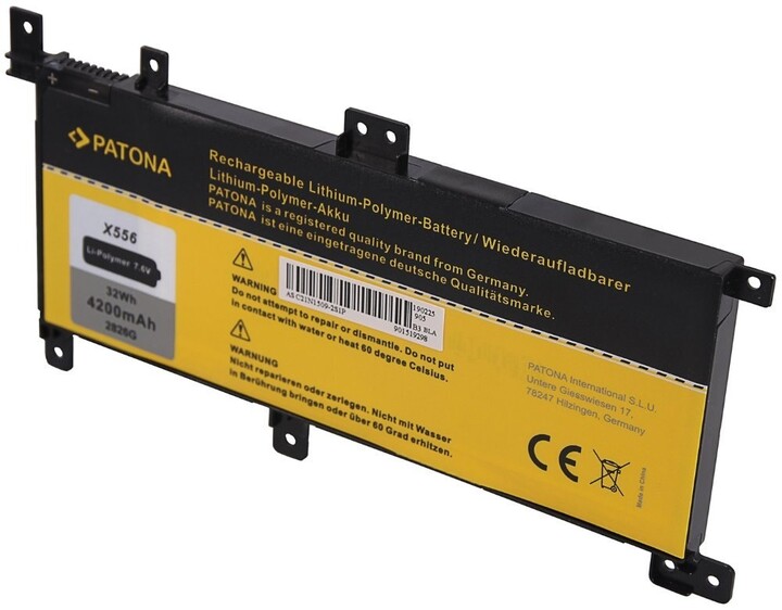 Patona baterie pro ntb ASUS X556 4200mAh Li-Pol 7,6V C21-N1509_1280013804