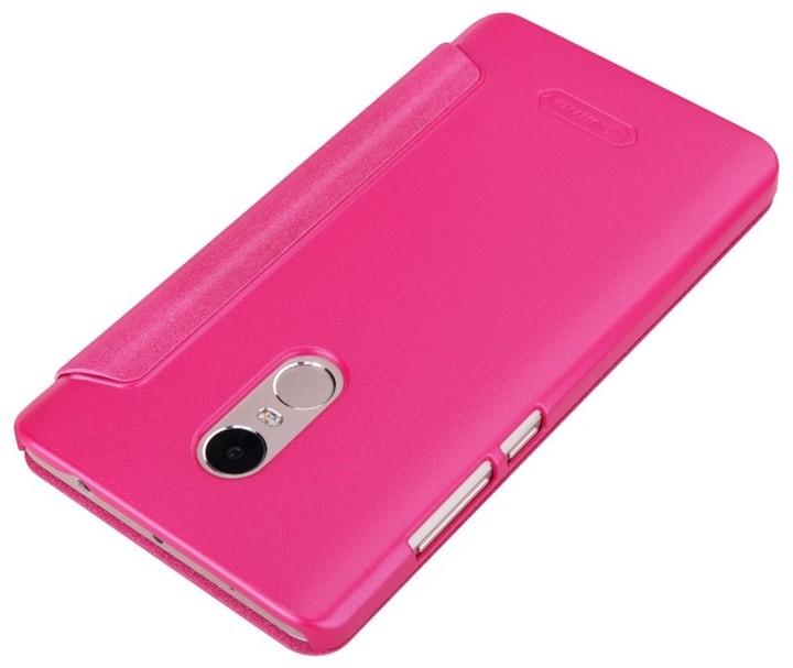 Nillkin Sparkle Leather Case pro Xiaomi Redmi 4, červená_1880142475