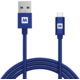 MAX MUC2100BL kabel micro USB 2.0 opletený, 1m, modrá